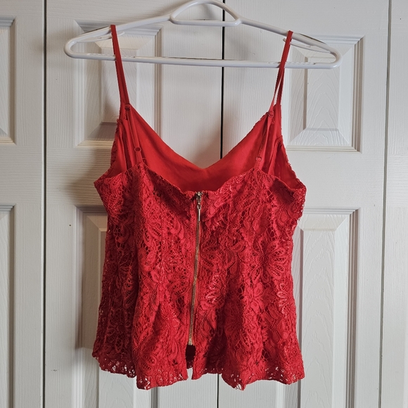 Lacy crop spaghetti strap top - Picture 2 of 2
